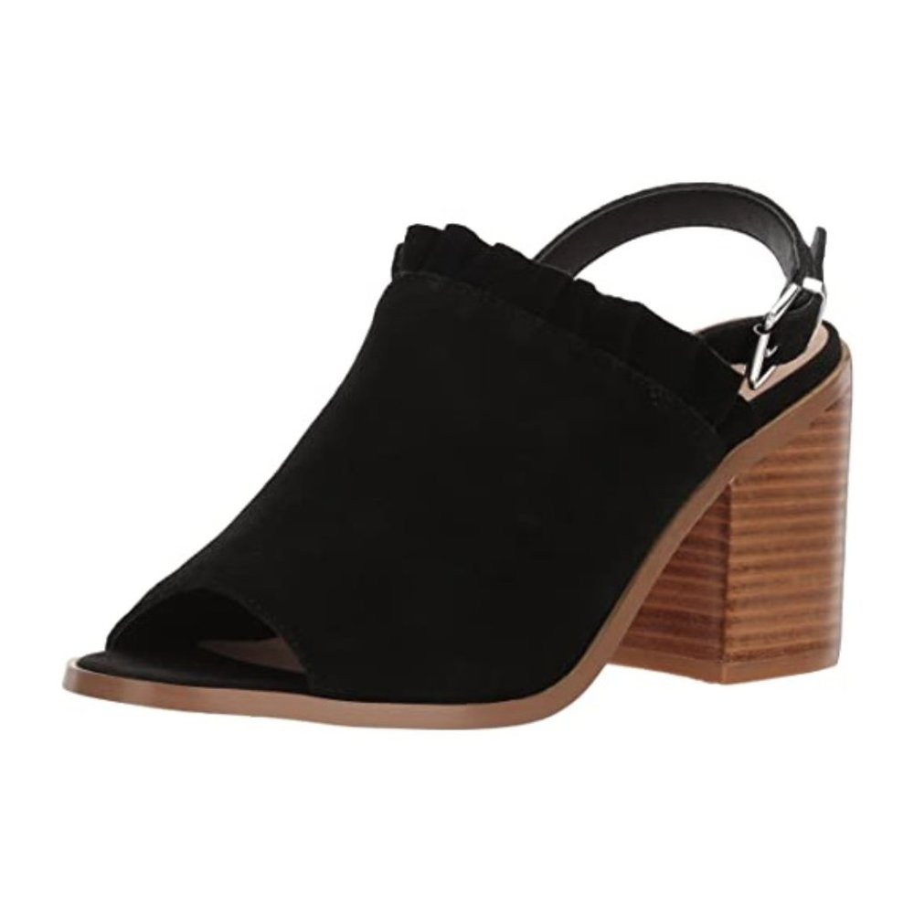 Sbicca - Frilly Heeled Sandal - Black - Size 9M
